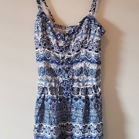 Hollister Blue & White Romper - Picture 2 of 3